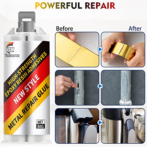Teenanseen ABJSJDG-1216 Metal Repair Glue, 2 Pack Professional Grade Metal To Metal Glue Heavy Duty thumb #1