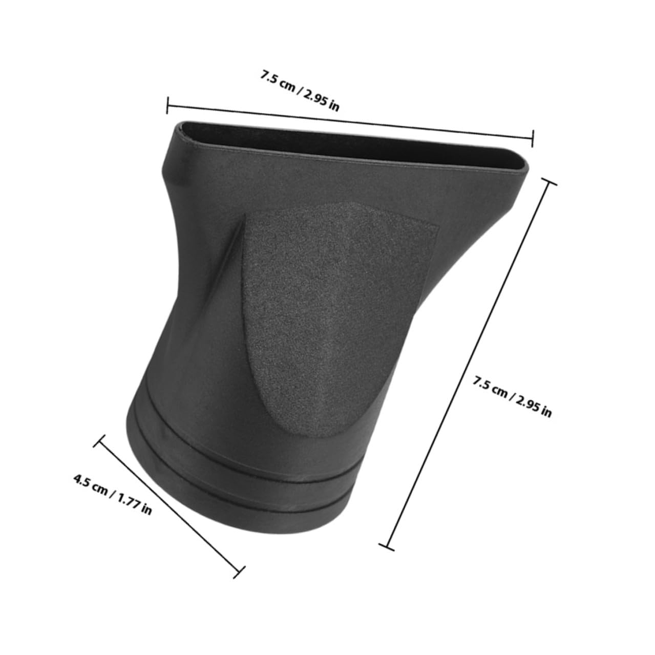 Boquillas Para Secador De Pelo 4 Piezas Compatible 4-4.8 Cm Boquilla Estrecha De Plástico Negro Accesorio Para Peinado Diario
