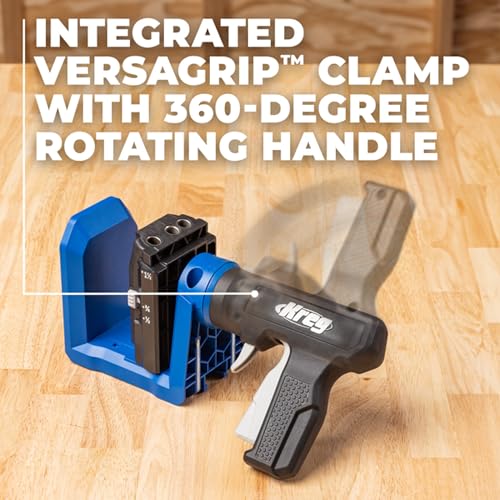 Image of Kreg Pocket-Hole Jig 520PRO - Easy Clamping & Adjusting - 360 Rotating Handle - 260 Screws - For Materials 1 /2 inch to 1 1 /2 inch Thick
