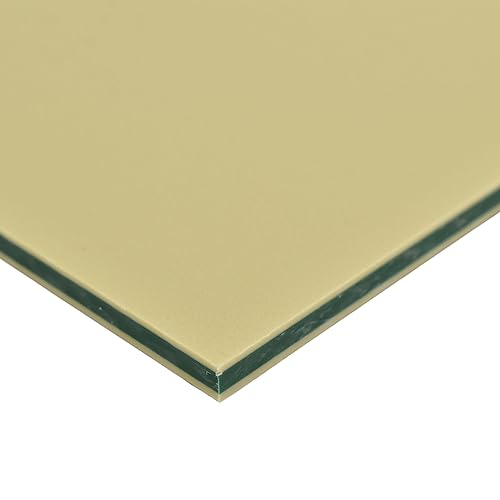 King ColorCore - Hoja de plástico de 12 x 24 x 24 pulgadas, núcleo de color bronceado-verde-bronceado, tablero de HDPE, panel de polietileno de alta