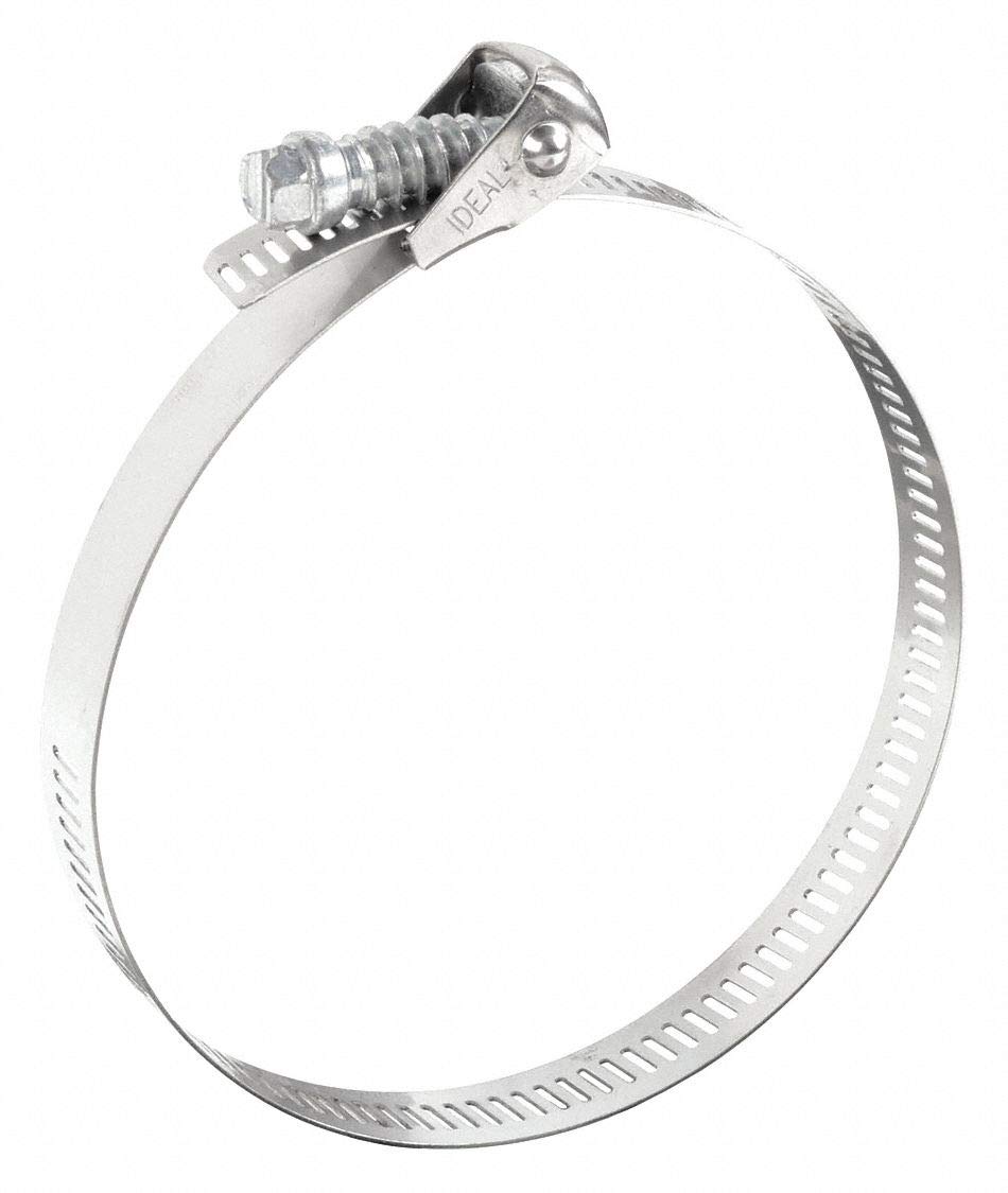 Hose Clamp, 1 to 4 In, SAE 56, SS, PK10