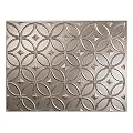 FASÄDE Rings Decorative Vinyl Backsplash 15 sq ft Kit in Brushed Nickel