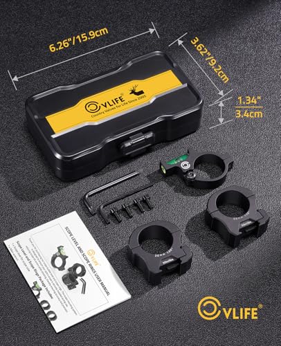 CVLIFE Scope Level, 30mm Scope Rings 1 in Ring Center Height for Tubes - image 6