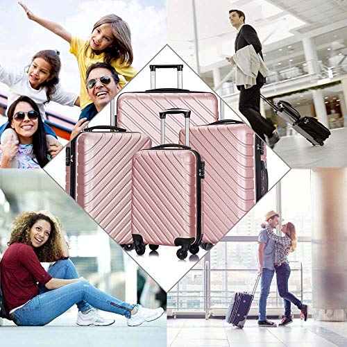 Apelila 4-PC Hardshell Spinner Luggage Set – Lightweight Travel Suitcases (18", 20", 24", 28") with TSA Lock, Packing Organizer, & Free Protective Cover