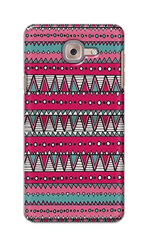 Image of PRINTFIDAA Printed Hard Back Cover Case for Samsung Galaxy J7 Max Back Cover (Geometric Vintage Pattern) -1803