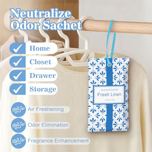 Image of STRN Scented Sachets for Drawer and Closet, 16 Packs 4 Scents Long-Lasting