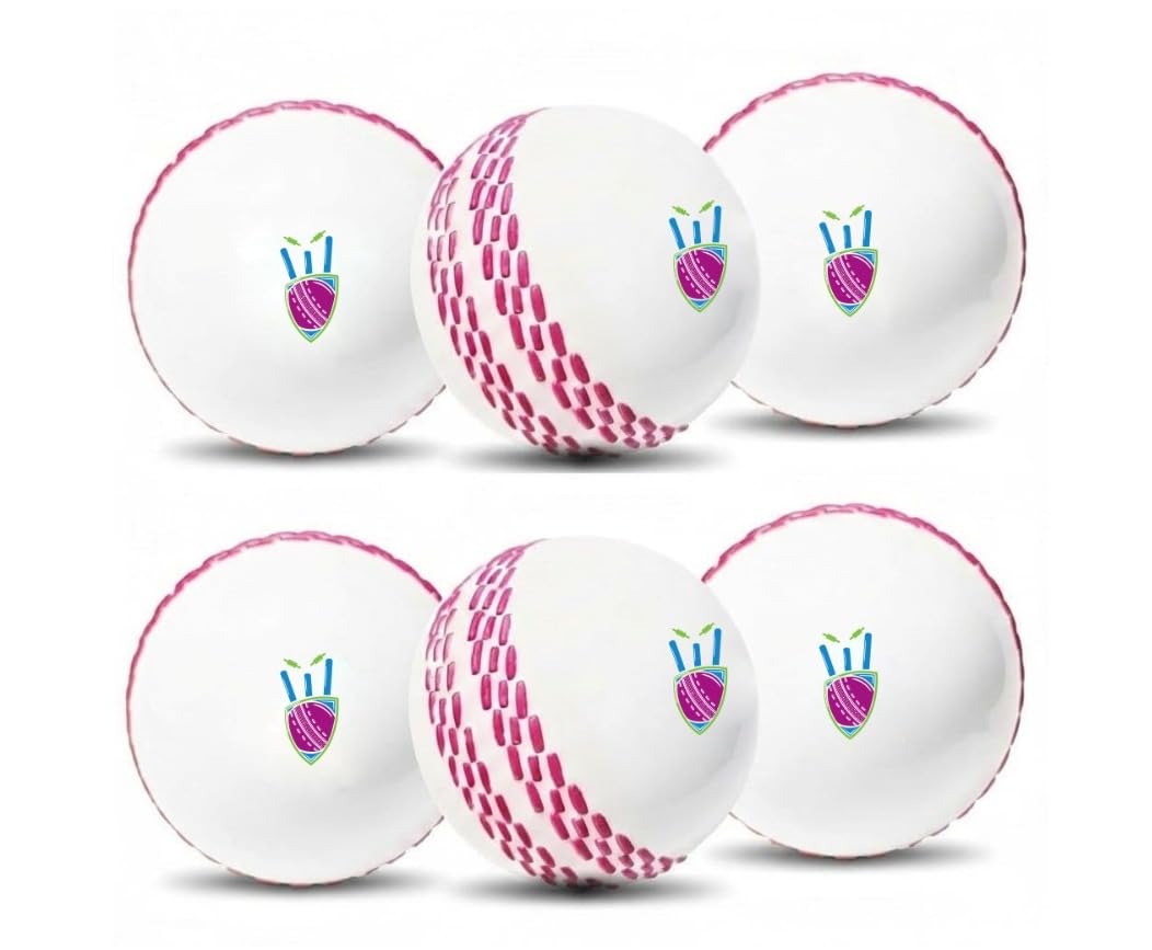 BodyFit Synthetic Rubber T-20 Premium Practice Cricket Ball/Wind Balls (110-120 GMS) for - Indoor&Outdoor Street&Beach Cricket (Pack of 6) (White).-picture-39