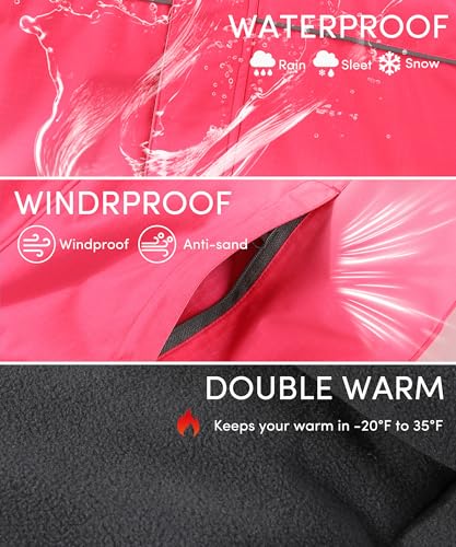 Image of Hiheart Boys Girls Winter Ski Jacket & Pants Set 2-Piece Snowsuit