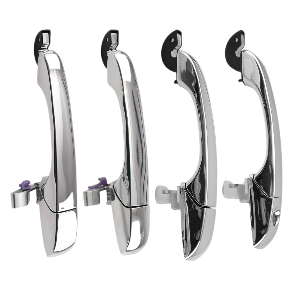 Akwobhct Onecolor Outside Door Handle Silver Compatible With 2005-2008 4589009Ah Front Rear