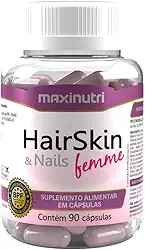 Maxinutri, HairSkin Femme Biotina e Minerais 90 Capsulas Maxinutri