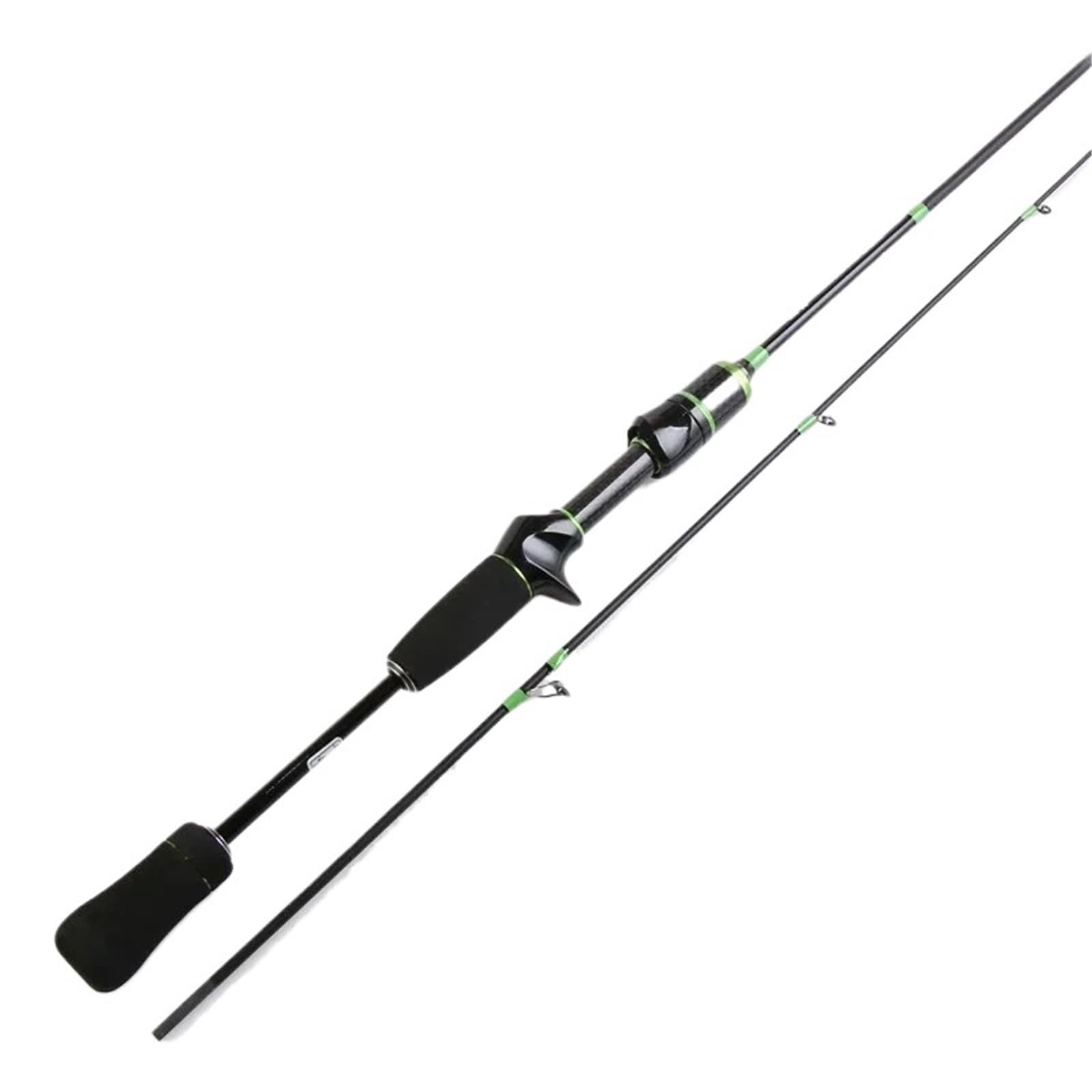 Stipprute Ultraleichte Angelrute aus Kohlefaserguss/Spinning-Angelrute mit Fester Spitze, Köderköder, Angelruten Teleskopangel(Casting Rod,1.5m)