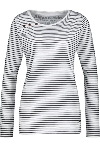 alife & kickin Women's Janetak Z Long-Sleeved Shirt XS-XXL, White, Large - Image 2