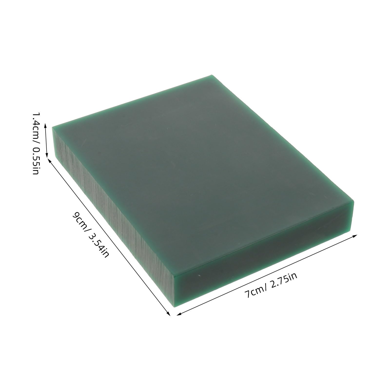 SUPVOX Lámina de Cera Verde para Tallar Joyería y Anillos, 9x7x1,4 Cm