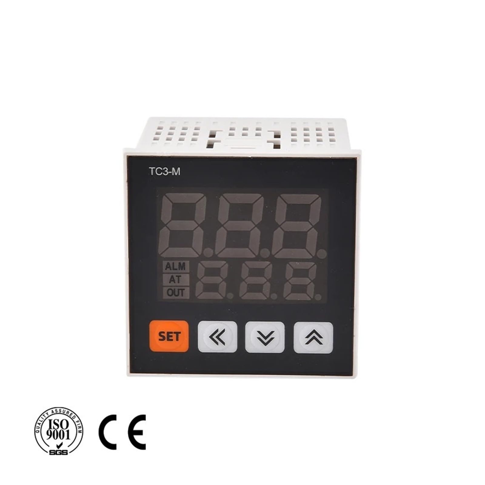 Regulator temperatury, 1 sztuka, seria TC3, inteligentny cyfrowy regulator temperatury, AC85-265 V, uniwersalne wejście, podwójne wyjście, termostat sterujący PID (TC3-S)