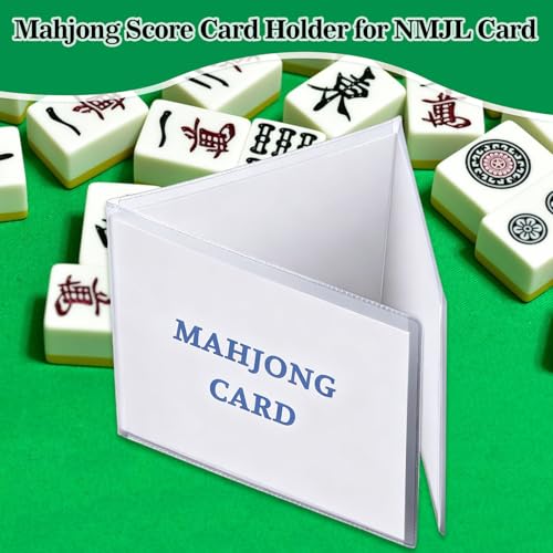Juego 4 Fundas Transparentes Para Cartas Mahjong miniatura 3