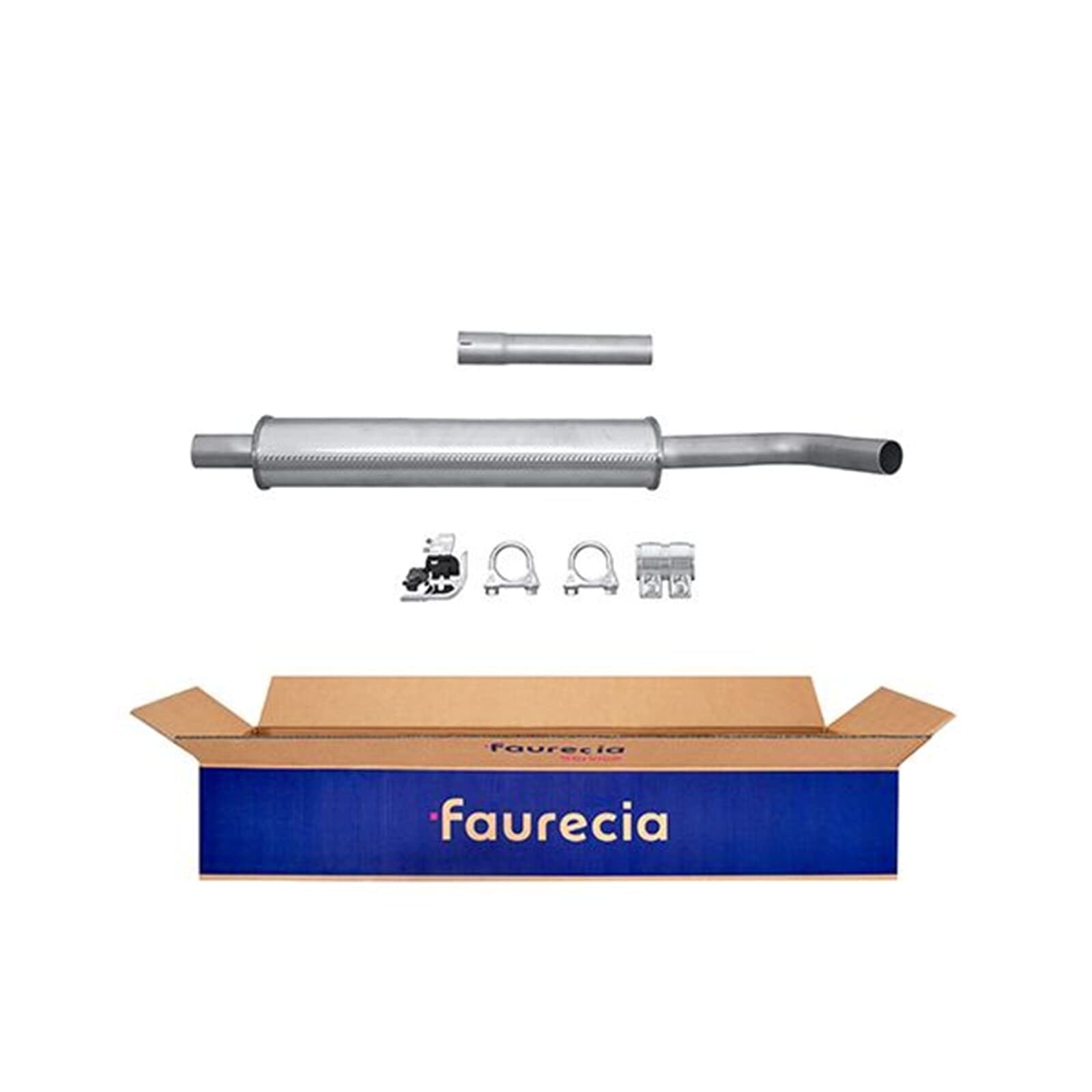HELLA 8LC 366 025-821 Silenziatore centrale - Easy2Fit® Kit - centro - in due pezzi - Kit con parti annesse