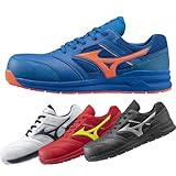 ミズノ 安全靴 オールマイティLSII11L ワーキングシューズ ユニセックス f1ga2100 (01)ホワイト×ネイビー 27.0cm SOLVステッカー付き