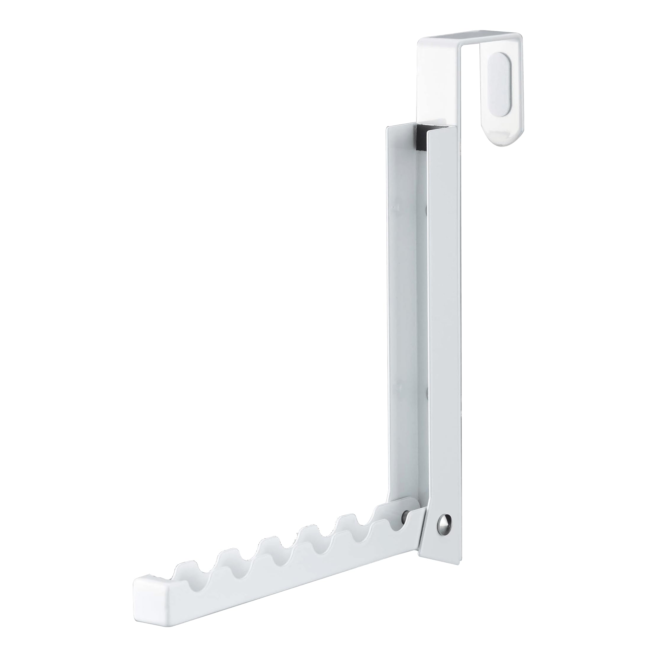 Home Smart Over The Door Hooks - Folding Hanging Coat Rack - 1-Hook - Steel