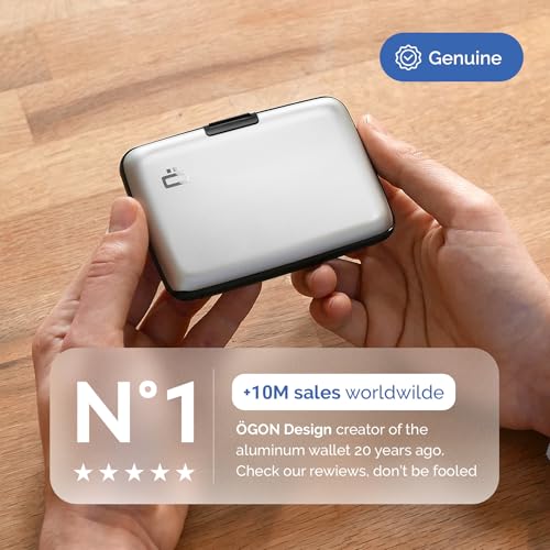 Ögon Smart Wallets ST Ögon -Designs- Aluminum Wallet Smart Case - Rfid Blocking – The Original Minimalist Slim Card Holder thumb #2