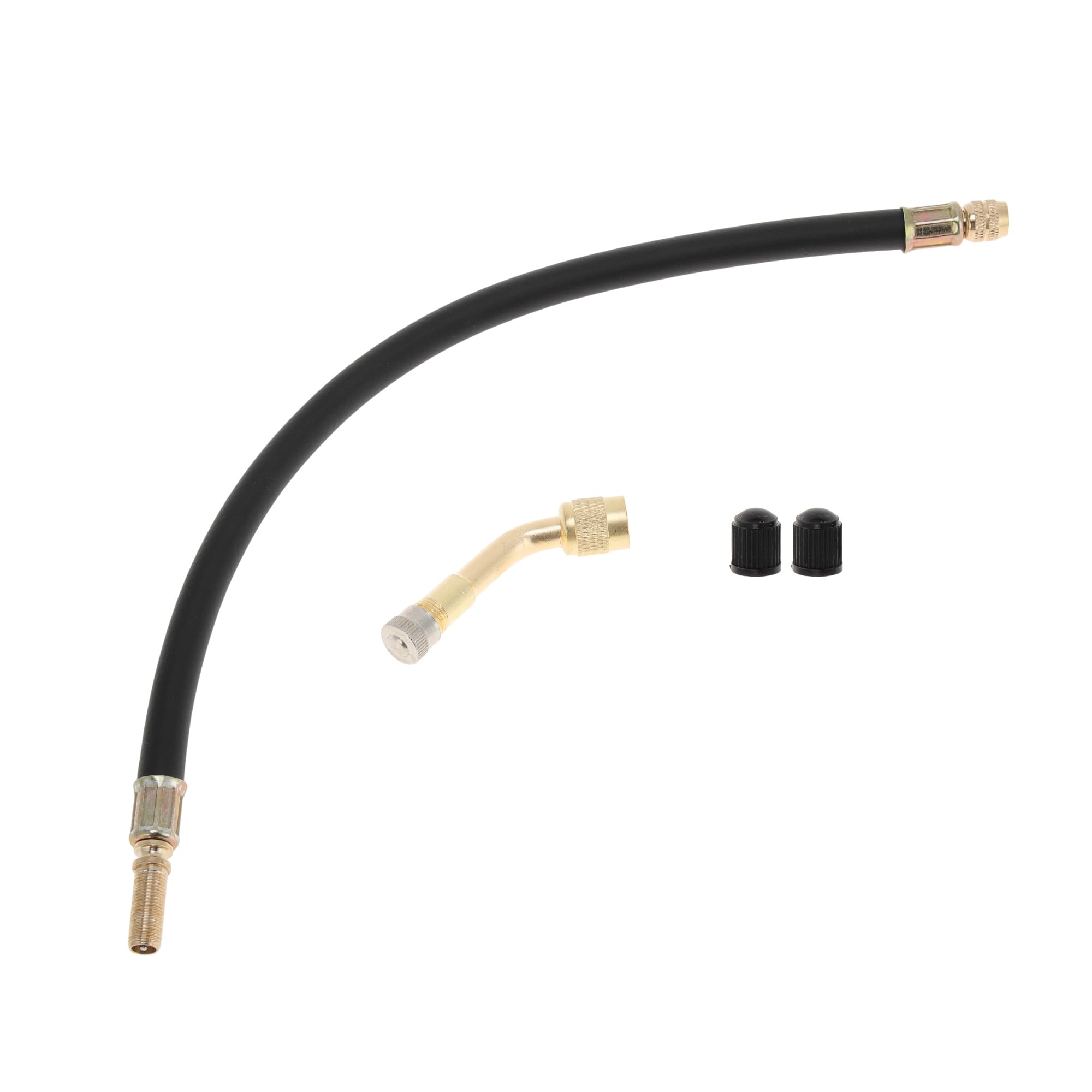 Motoforti 135 Degree Copper Tire Valve Extension 350mm for Car 1set