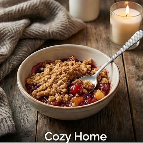 Image of 6.7 inch Sterling Silver Dessert Spoons Set of 5 with Checks Printed Handle ? Durable Stainless Steel Teaspoons, Mirror Polished Silverware Spoons, Perfect for Home, Restaurant, and Gifting