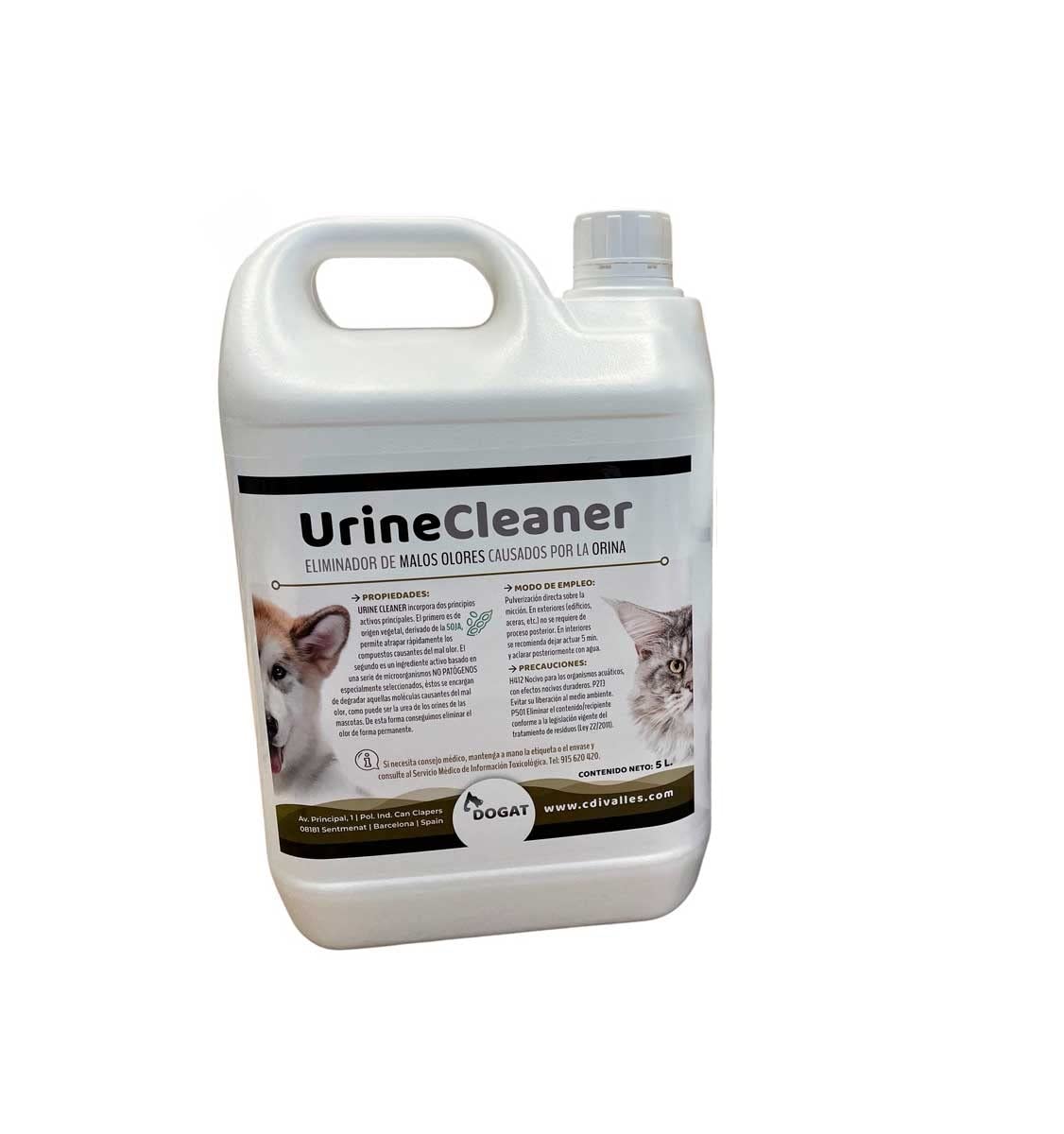 Urine Cleaner Eliminador de Malos olores causados por la orina. Botella 5 Lt