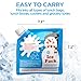 Delamu Freezer Packs, 8 Pack Ice Pack for Lunch Box Reusable & Long-Lasting Ice Pack Easy Fill Ice Packs for Coolers Leak-Proof Ice Packs Lasts 8-10 Hours for Lunch Bags and Coolers, 7.1in x 7.1in