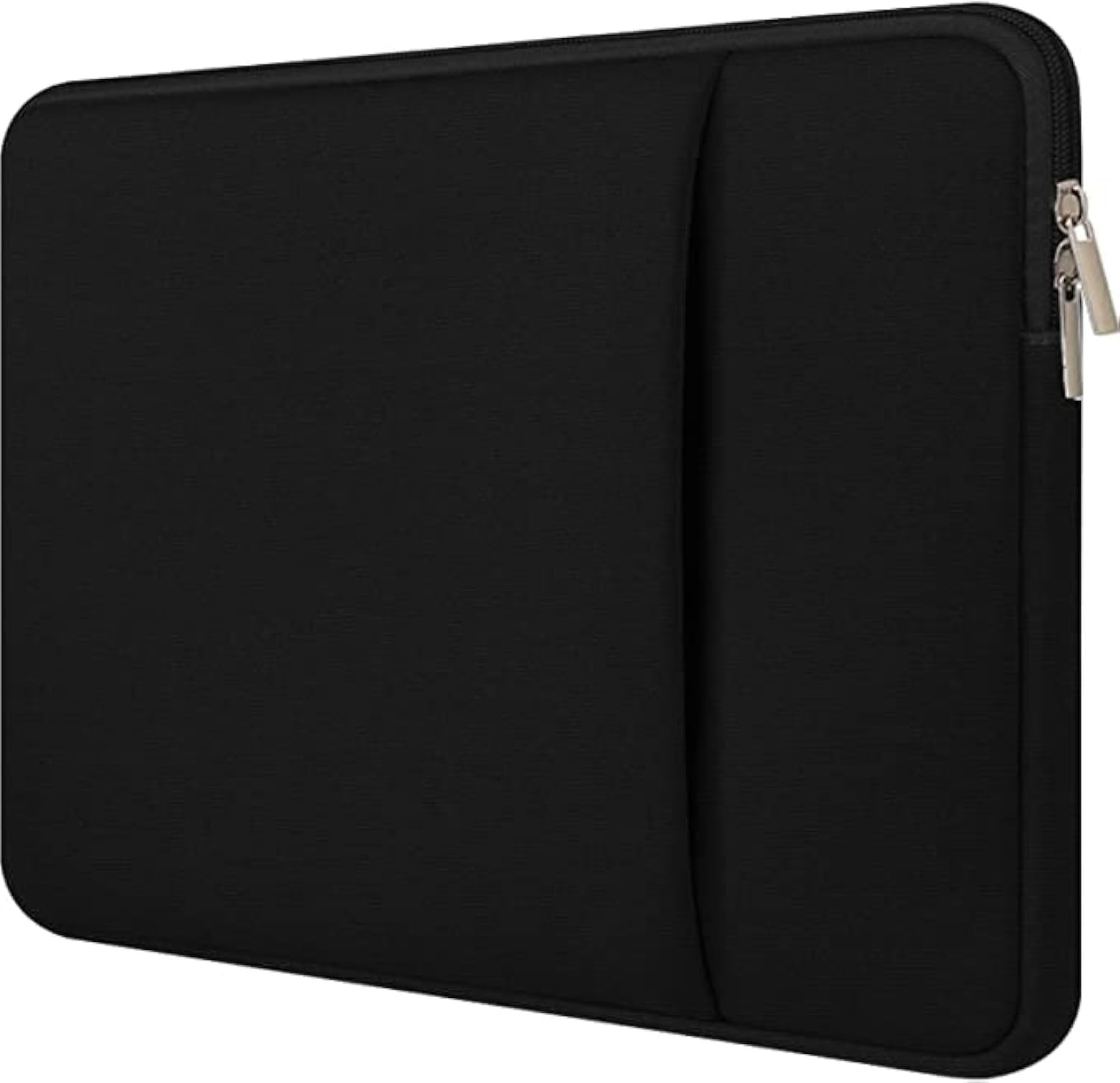 Dyazo Laptop Sleeve 15.6 inch, Durable Shockproof Protective Neoprene Case Cover Carrying Bag Case with Front Pockets Compatible for HP/Crome Book/Asus & other Laptop, Notebook, Black