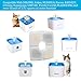 Parenda Kwyder Pet Fountain Filters, Square Replacement Filters for 84oz/2.5L Automatic Pet Fountain, Pack of 8