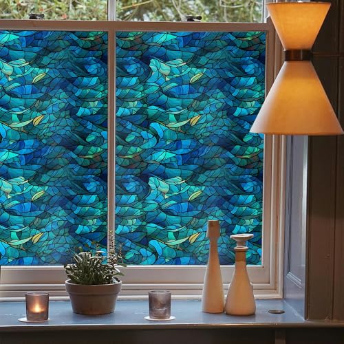 Vinilo decorativo azul 15.7x118 pulgadas miniatura 3