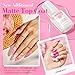 AZUREBEAUTY Dip Powder Nail Starter Kit with Matte Coat, 8 Hot Pink Glitter Neon Summer Color, Dipping Powder Liquid Set with Base/Top Coat/ Activator/10 Nail Sticks Salon at Home Valentine's Day Gift