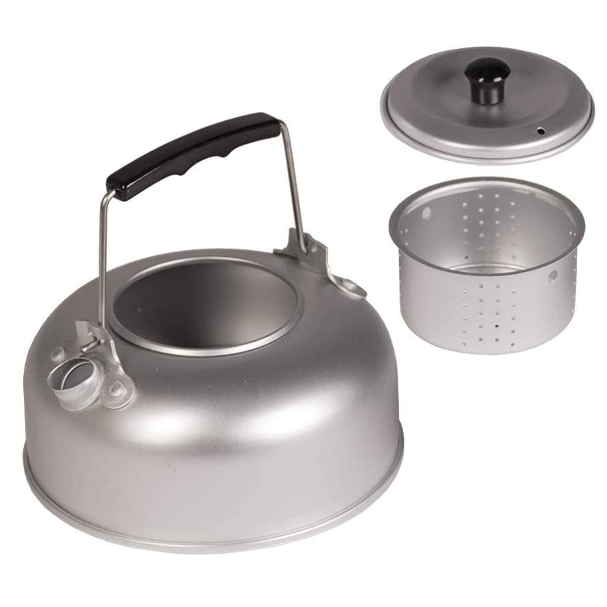 Mil-Tec Teekessel-14695000 Teekessel Silber Einheitsgröße