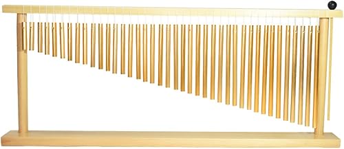 ENNBOM Campanilla de 40 notas con campanilla de viento de mesa, barras de metal, instrumento de percusión con mazo de árboles, campanillas para aula