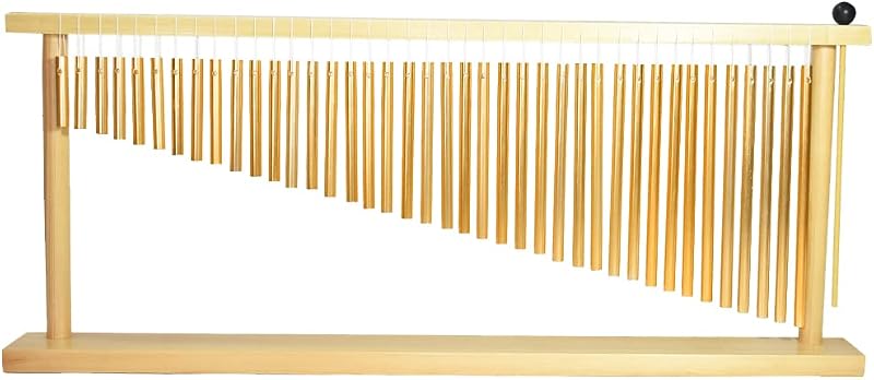 ENNBOM Carillón de barra de 40 notas, carillón de viento de mesa, barras de Metal, instrumento de percusión con carillones de mazo para aula