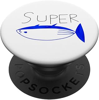 Super Tuna, Funny Tuna Fish PopSockets Adhesive PopGrip