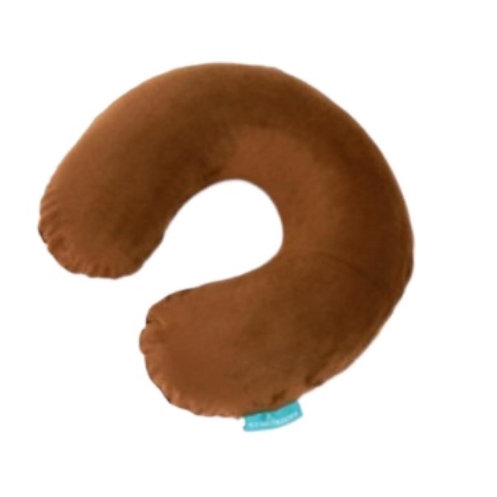 Reisekissen Nackenkissen Flugzeug Tragbares, U-förmiges Nackenkissen Aus Latex for Flugreisen Und Nickerchen Reiseutensilien(Brown)