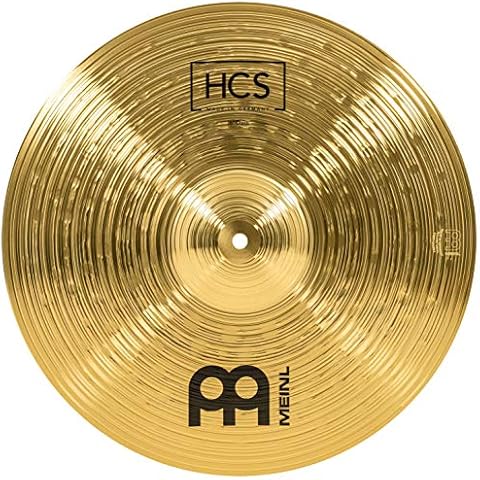 Meinl Cymbals HCS Crash Cymbal 16 inch (Video) for Drum Set (40,64cm) Traditional Finish Brass, Made in Germany (HCS16C) Cover