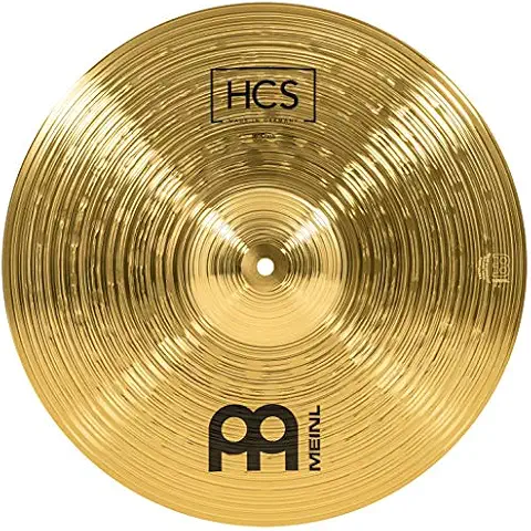 Meinl Cymbals HCS Crash Cymbal 16 inch (Video) for Drum Set (40,64cm) Traditional Finish Brass, Made in Germany (HCS16C) Cover