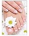Produktbild Poster Hand Fuss Flower Pediküre Fusspflege DIN A3 Nagelstudio Nageldesign Nailart Wandgestaltung Kosmetik Nails 29,7x42,0cm