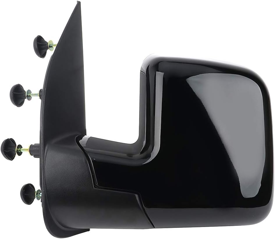 OCPTY Driver And Passenger Side View Mirrors Compatible With 2002-2008 For Ford E150 Van E250 Van E350 Van E450 Vane550 Van Smooth Manual Fold Non-Heated Puddle Light Abs