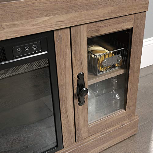 Sauder Barrister Lane Media Fireplace, For Tvs Up To 60", Salt Oak Finish #TOP5