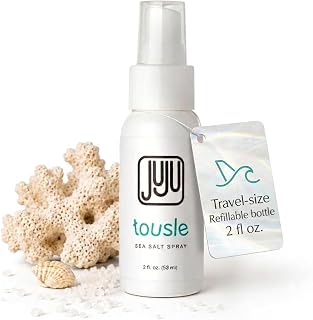 JUJU Tousle Travel Size Sea Salt Spray for Men & Women 2FL Oz Texture Spray | Artificial Fragrance-Free Formula, Soft Touchable Finish, Non-Aerosol, Adds Volume, Damp/Dry Styling, Founded in California