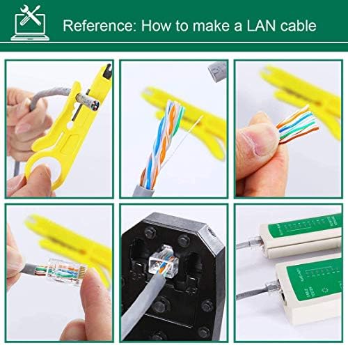 SIBO® NS-468 RJ45 RJ11 Multi-Function Master and Remote Network Cable Tester Telephone Cable Tester Tool Kit SB-NS468