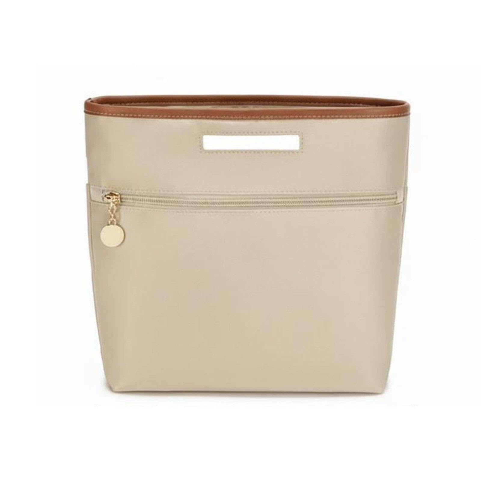 MERISHOPP Backpack Insert Organizer Maintains Shape Backpack Liner Organizer Large Capacity Inner Bag Storage Pouch for Women, Students, Daily Use, Travel, Work Beige Satin-old Sty-image-40