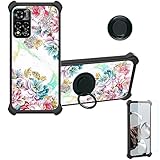jioeuinly Case for Mobicel VX20 LTE Case Compatible with Mobicel VX20 LTE Phone Case Cover [with Tempered Glass Screen Protector][Ring Support][Colorful Reflect Light] IMDH-MDH