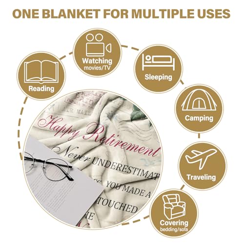 Retirement Gift for Woman, Retirement Blanket for Women 2026 Throw 60"x50" - image 7