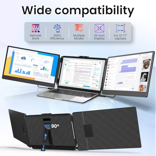 SIUT Laptop Screen Extender - 16" FHD IPS 1080P Dual Portable Monitor for Laptop Monitors Display Travel Work Monitor Extender for Mac Windows by SIUT - Image 5