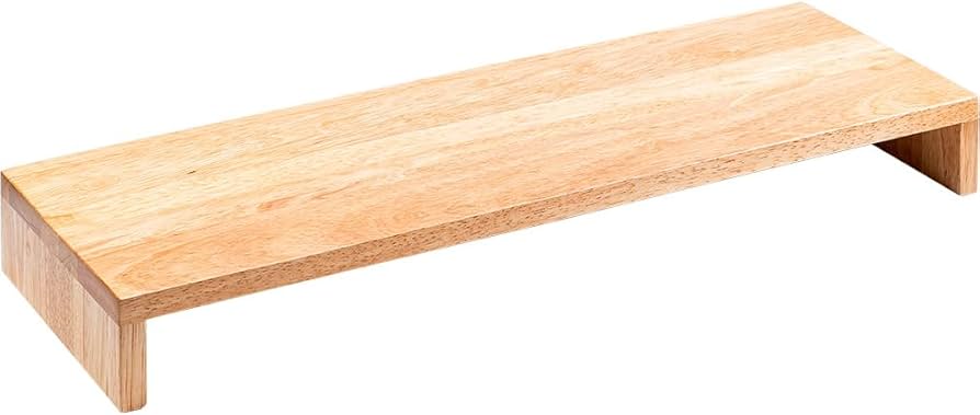 Amazon.co.jp: イーサプライ モニター台 木製 卓上 幅60cm 奥行20cm 高