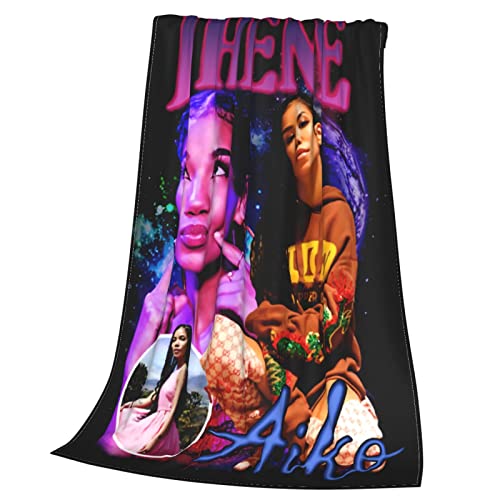 Hakla Jhenes Aikos Blanket Flannel Fleece Soft Warm Throw Blankets For Bed Sofa Chair Dorm 50''X40'', Black #TOP3