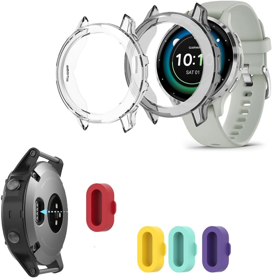 Full Protective Glass Case For Garmin Venu 3 Venu3S SmartWatch Screen Protector Cases Cover Shell Tempered Glass Film 2 In 1 - Foto 14